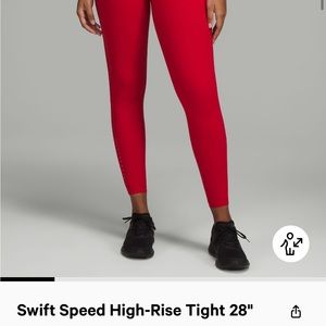 LULULEMON swift speed High Rise with pocket thight size 4
